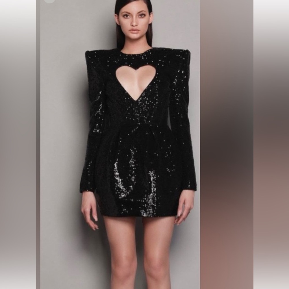 Heart Sequin Bronx & Banco Dress